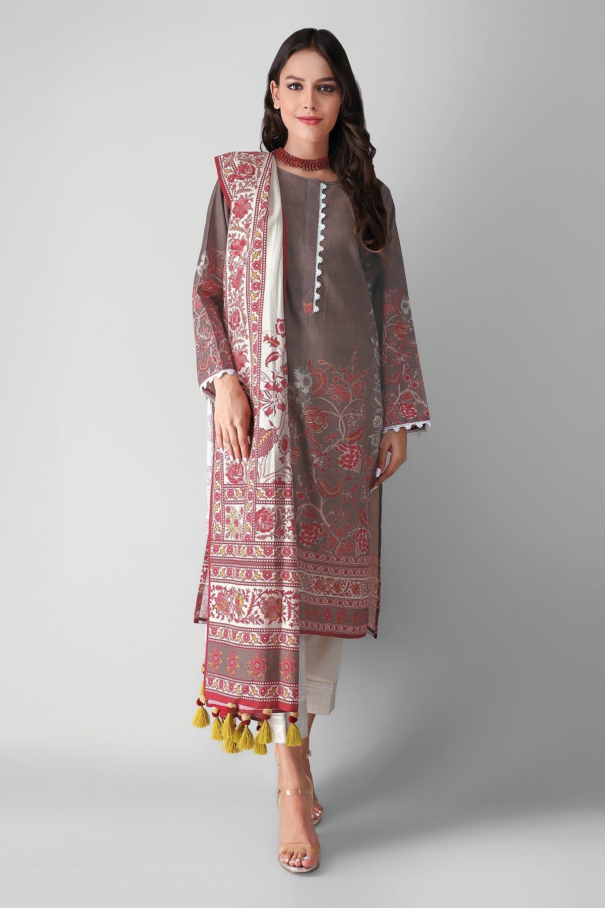 Llk21406 Brown Khaadi Winter 2021