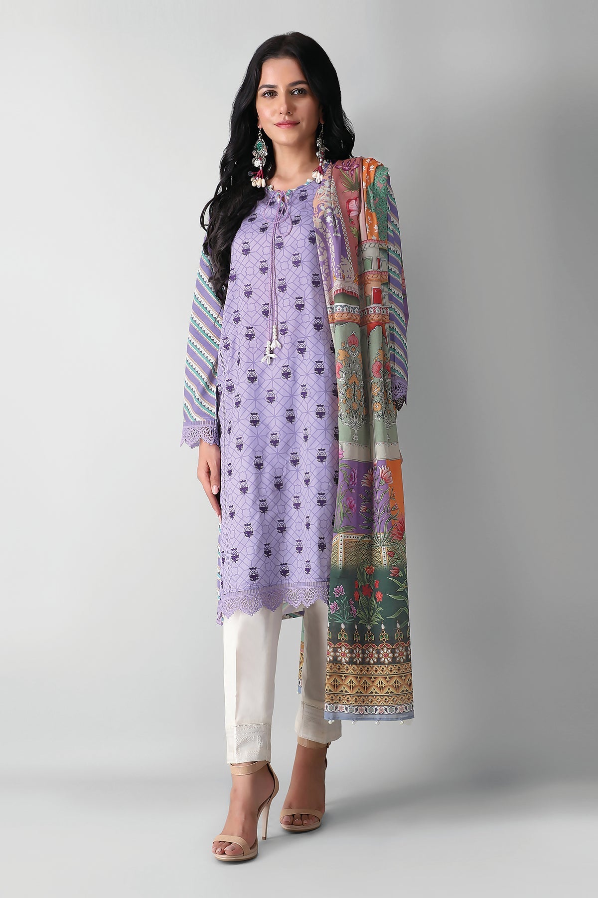 M21302 Purple Khaadi Autumn Collection 2021
