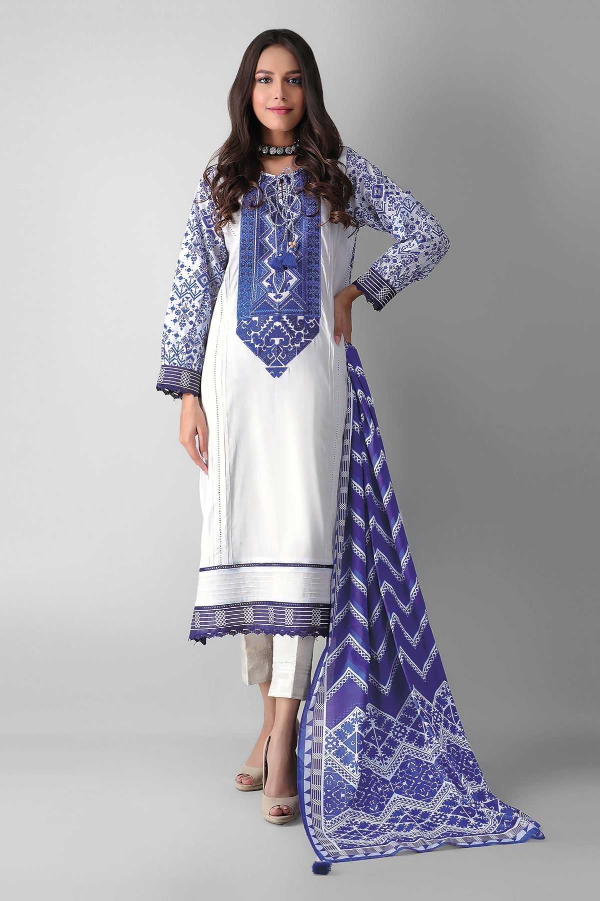 M21311 Blue Khaadi Autumn Collection 2021