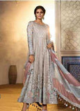 Maria B Embroidered Zari Net Wedding Collection Design 1805 2019