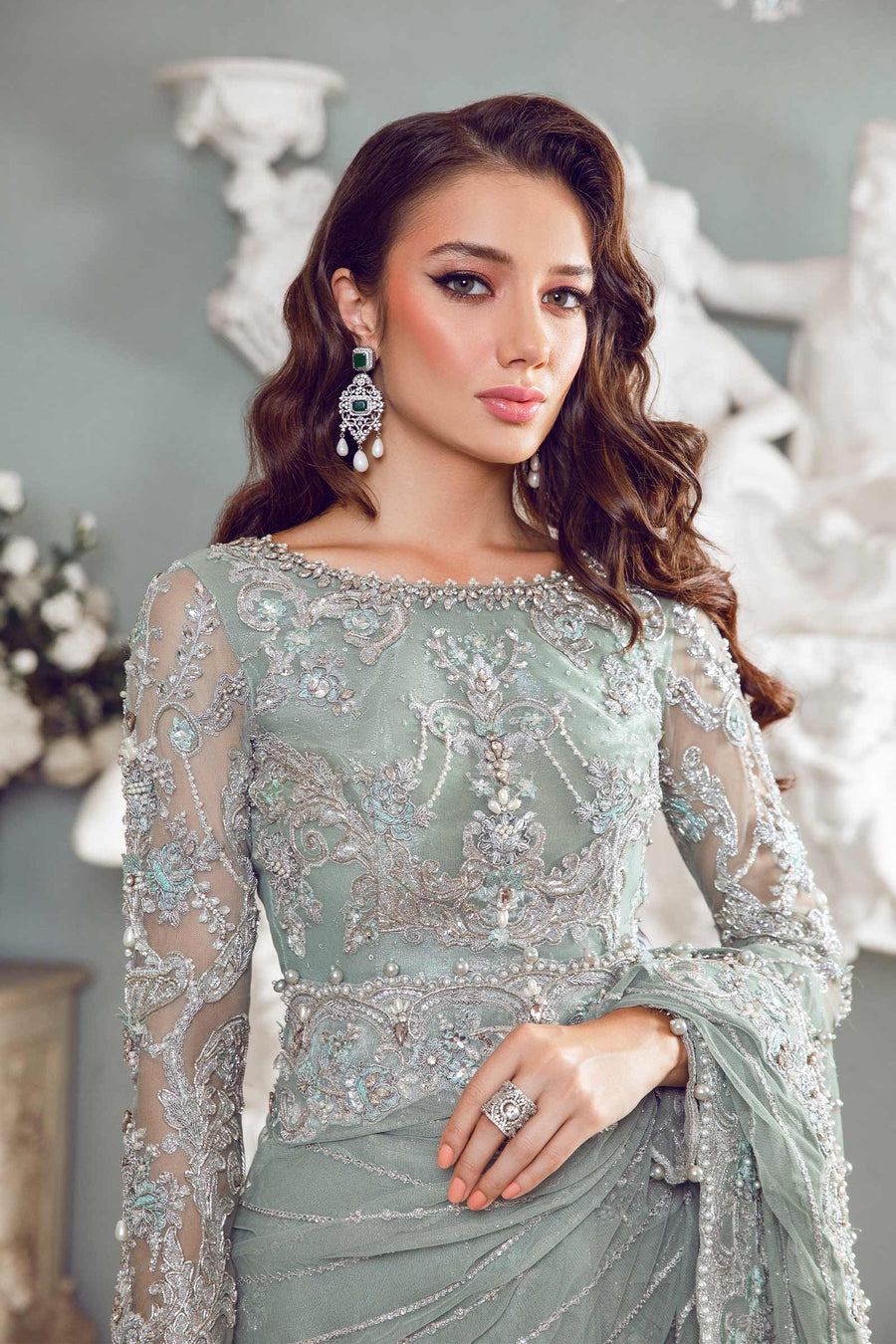 Maria B Sea Green MC-807 Couture Online Shopping