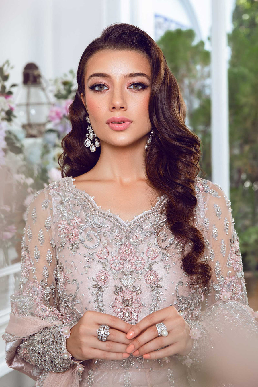Maria B Queen Pink MC-808 Couture Online Shopping