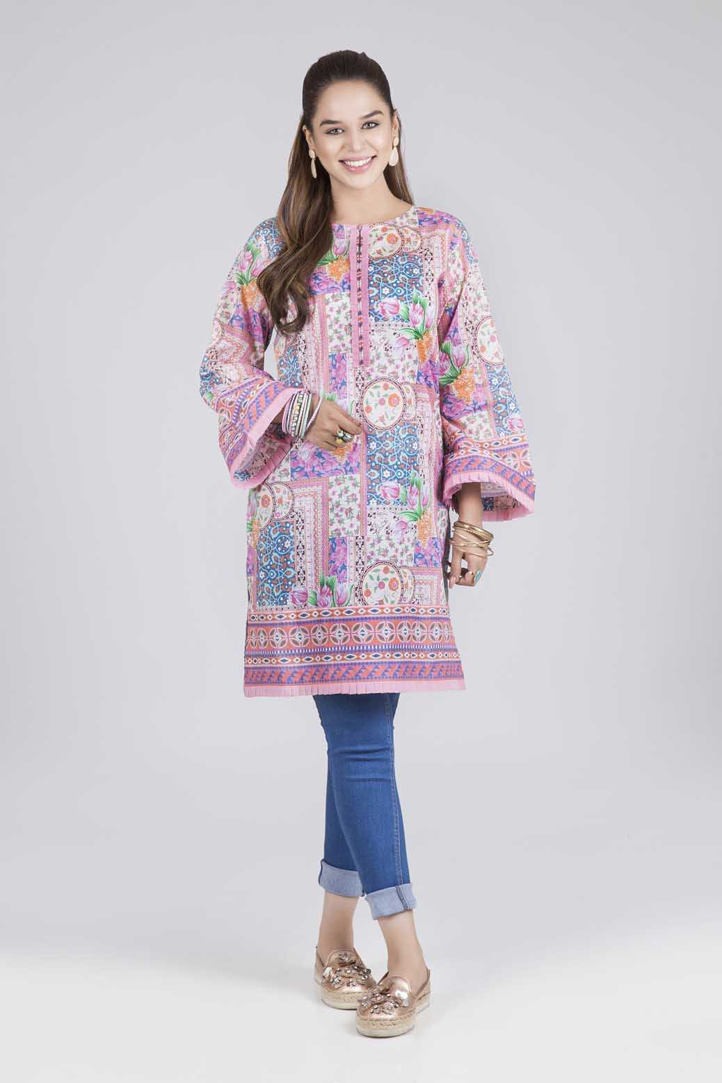 Bonanza Satrangi Pink Yarrow - 1 PcSummer Spring Lawn Collection Vol 1 2020 | Bonanza Lawn
