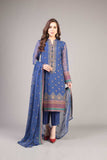 Bareeze Mosaic Fantasy Ch3415 Blue Collection 2021