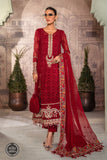 Maria B MPC-22-201-Ruby Red Wedding Chiffon Collection 2022 Online Shopping
