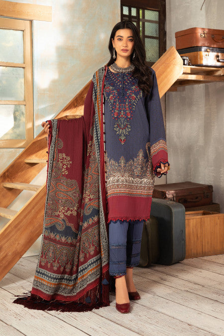 Maria B MPT-1205-B Mprints Winter Collection 2021