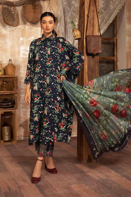 Maria B MPT-1210-B Mprints Winter Collection 2021