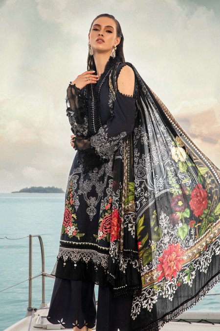 Maria B MPT 1402 B Mprint Eid Lawn 2022 Online Shopping