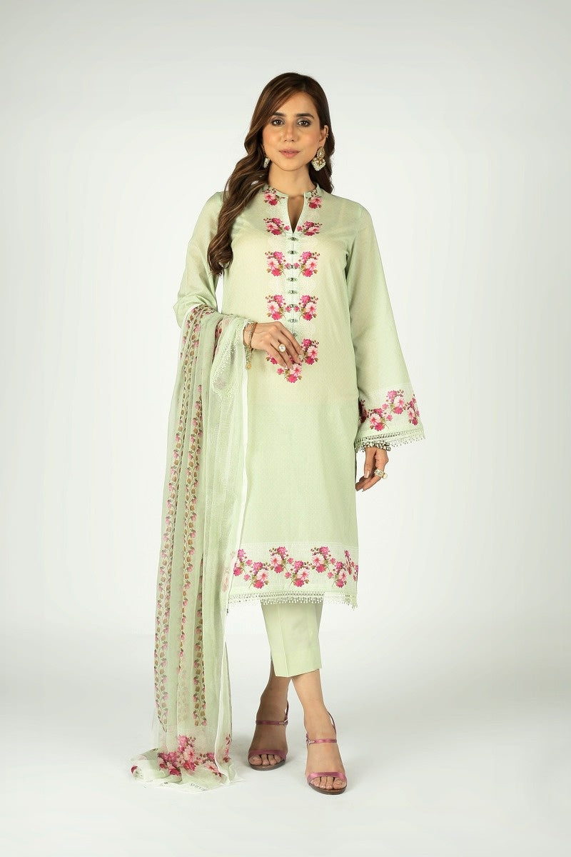 Bareeze PR1042 Green Summer Printed Lawn 2022 Online Shopping
