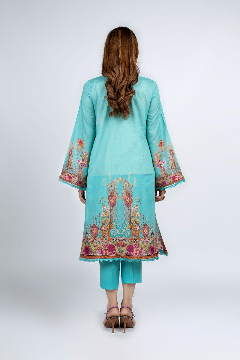 Bareeze PR1077 Sky Blue Summer Printed Lawn 2022 Online Shopping