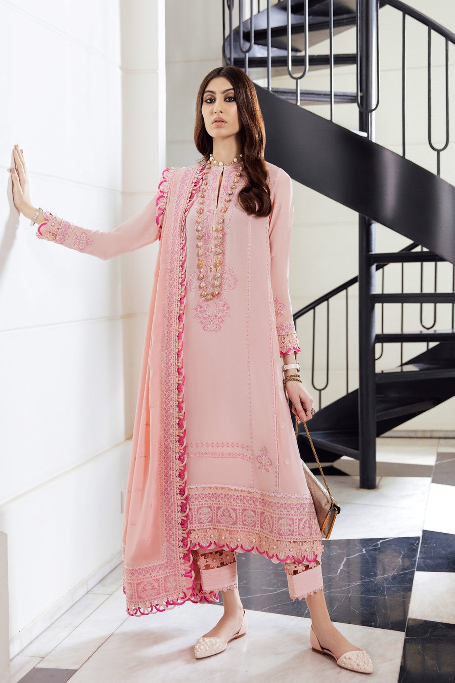 Pink Quartz Ev-20499 Elan Pakistani Branded Original Suit