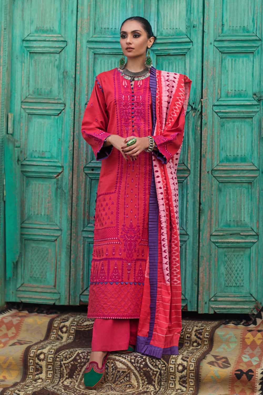 MJ-12073 Gul Ahmed Cambric Midsummer 2021