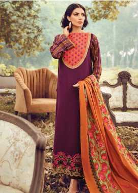 RajBari Embroidered Khaddar Winter Collection Design 3b 2019