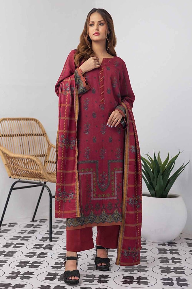 Gulahmed Printed Dhanak with Printed Dhanak WNS-32185 B  Winter Collection Vol 3 Online Shopping