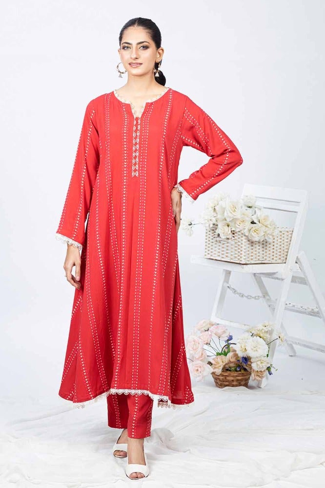 Gulahmed Printed Linen Shirt with Printed Linen Trouser WNST-32090  Winter Collection Vol 3 Online Shopping