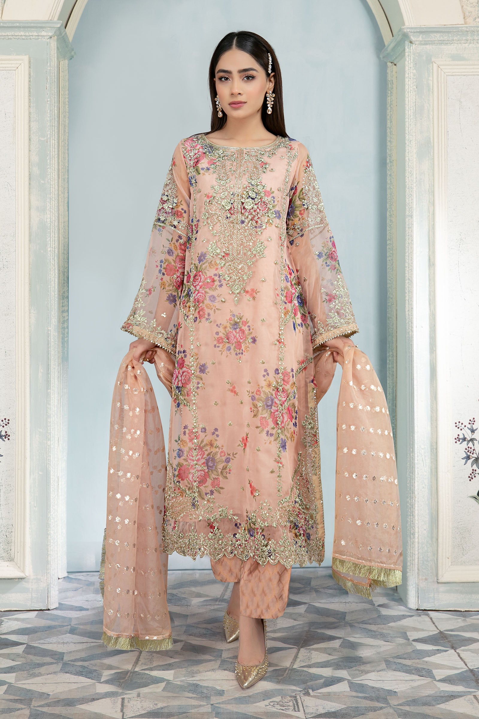 Maria B Pink SF-EA20-03A Eid Formal Pret 2022 Online Shopping
