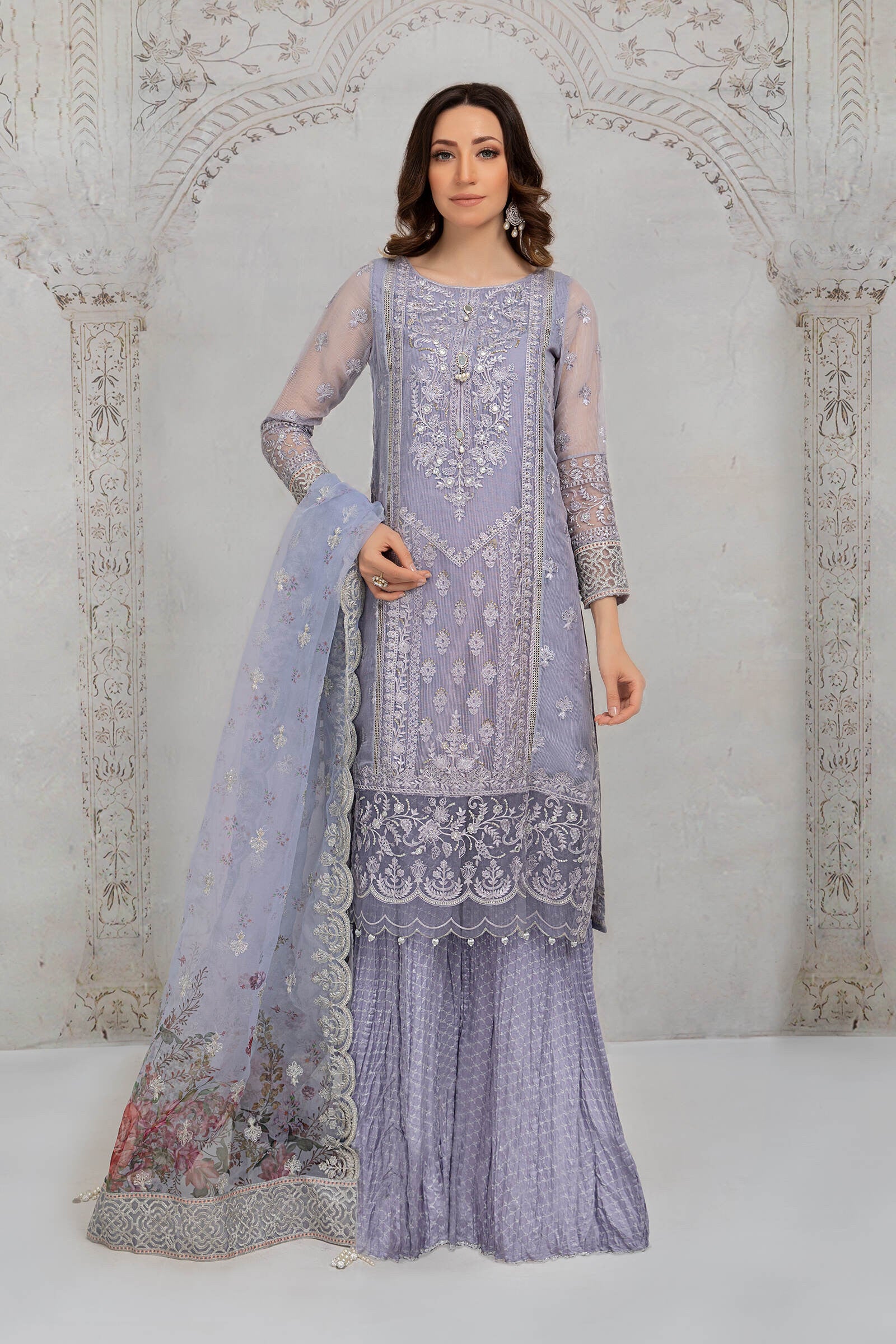 Lilac SF-EA21-07 Maria B Evening Wear 2021