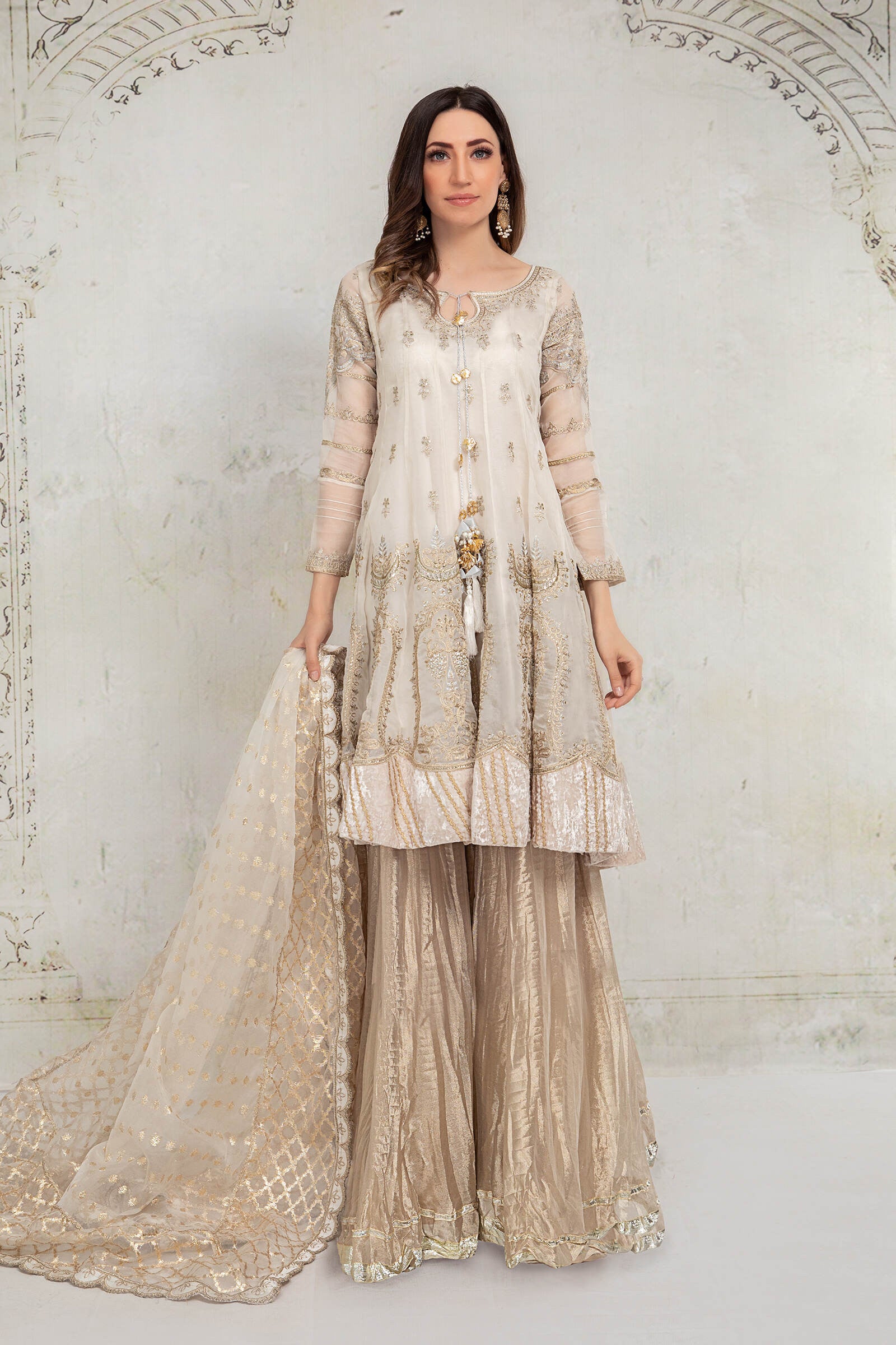 Off White SF-EA21-15 Maria B Evening Wear 2021