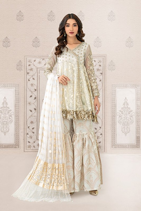 Maria B Off White SF-EF22-1691A Eid Formal Pret 2022 Online Shopping