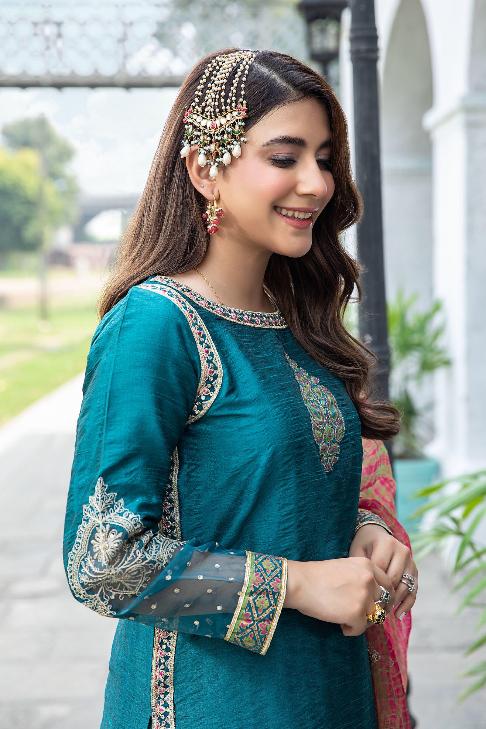 Maria B Suit Teal SF-W22-04 Evening Wear Formal Wear 2022 Online Shopping