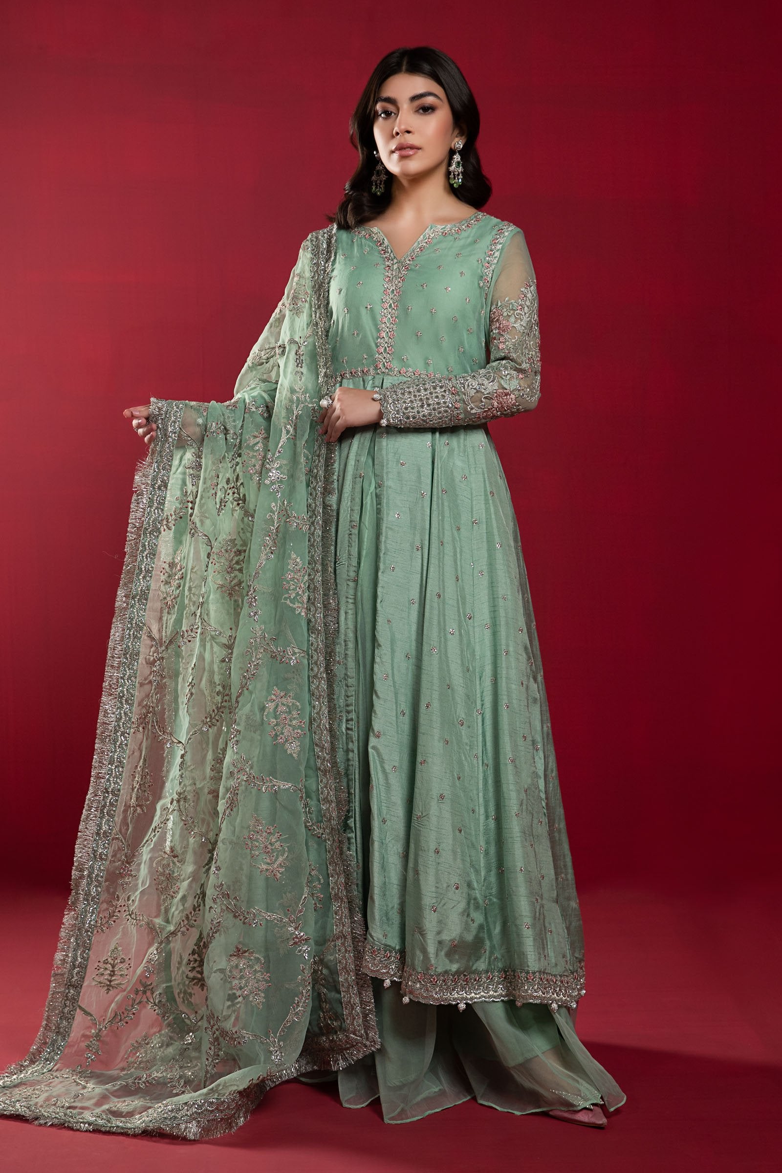 Maria B Suit Ice Blue SF-W22-36 Evening Wear Formal Wear 2022 Online Shopping