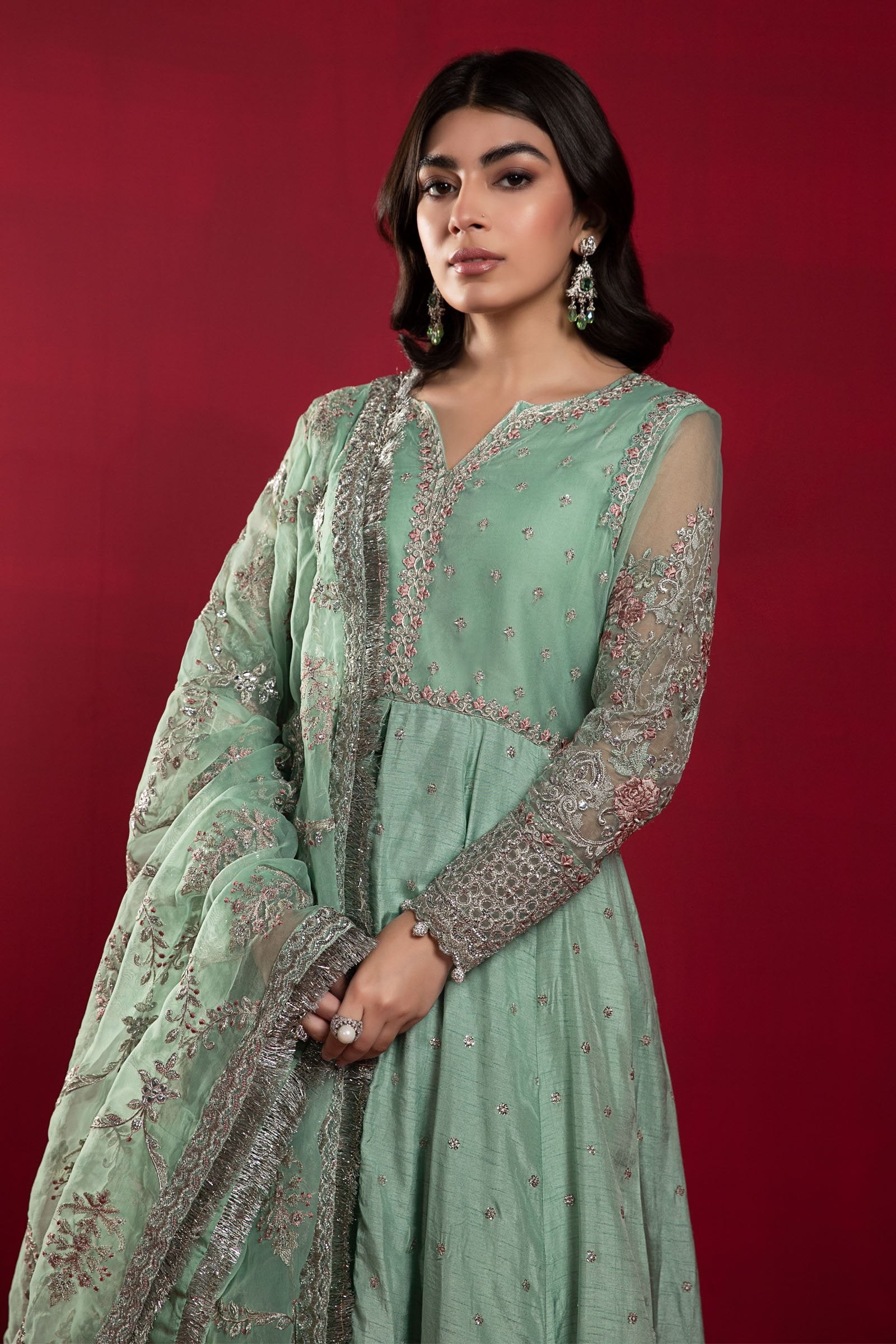 Maria B Suit Ice Blue SF-W22-36 Evening Wear Formal Wear 2022 Online Shopping