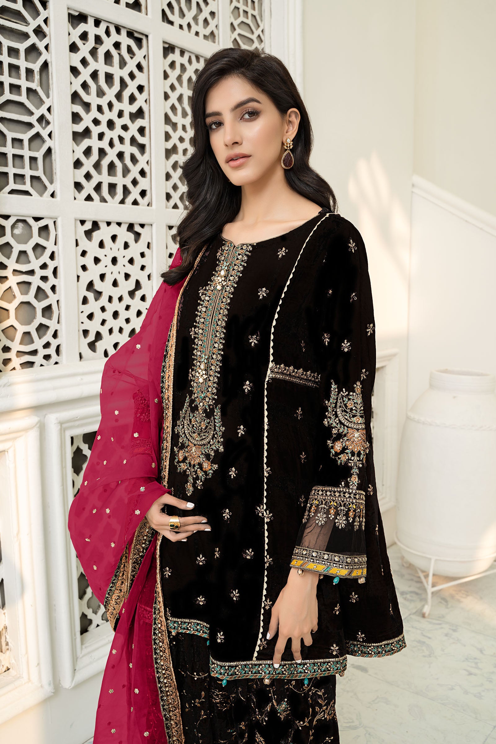 Maria B Suit Black SF-W22-17 Evening Wear Formal Wear 2022 Online Shopping