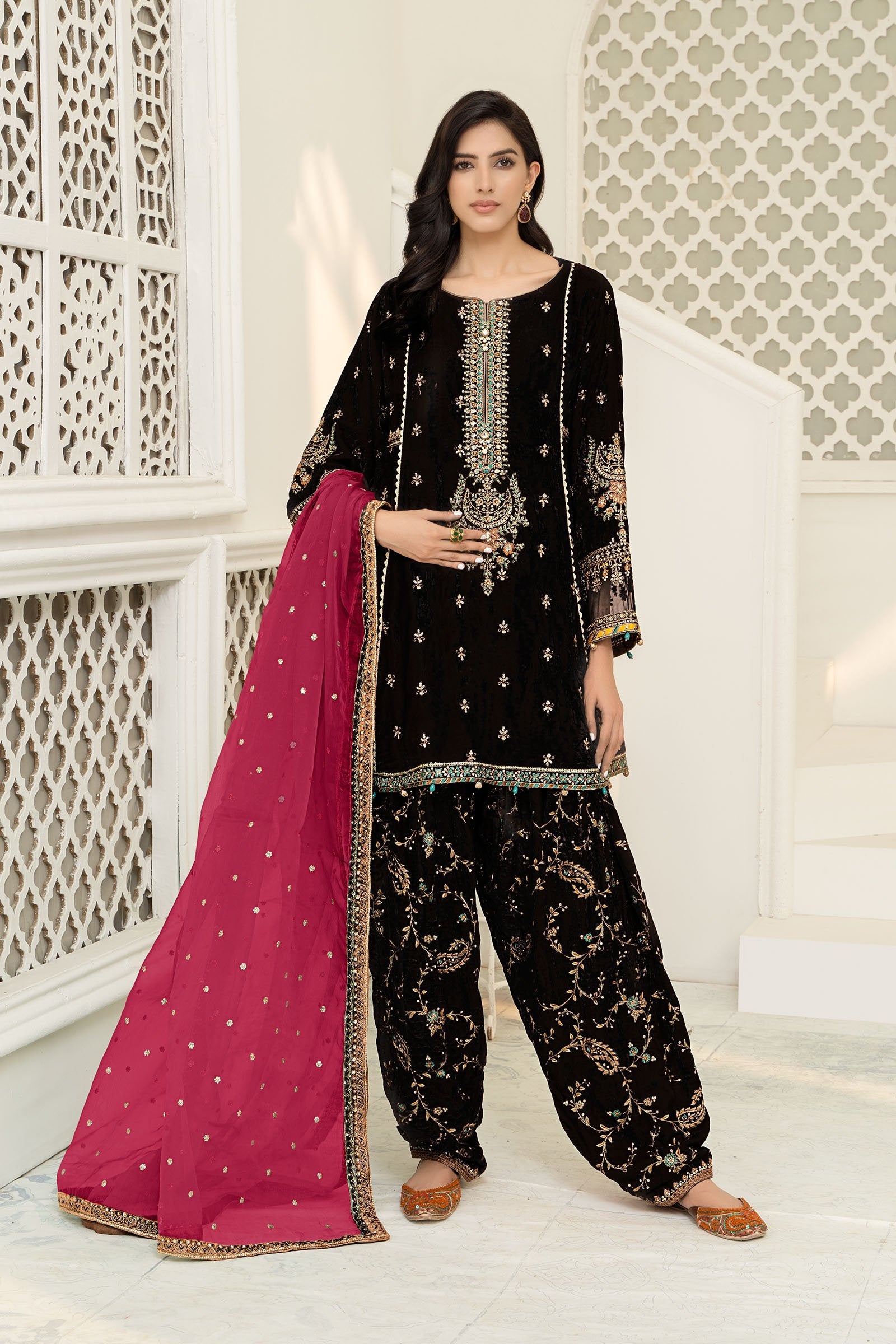Maria B Suit Black SF-W22-17 Evening Wear Formal Wear 2022 Online Shopping