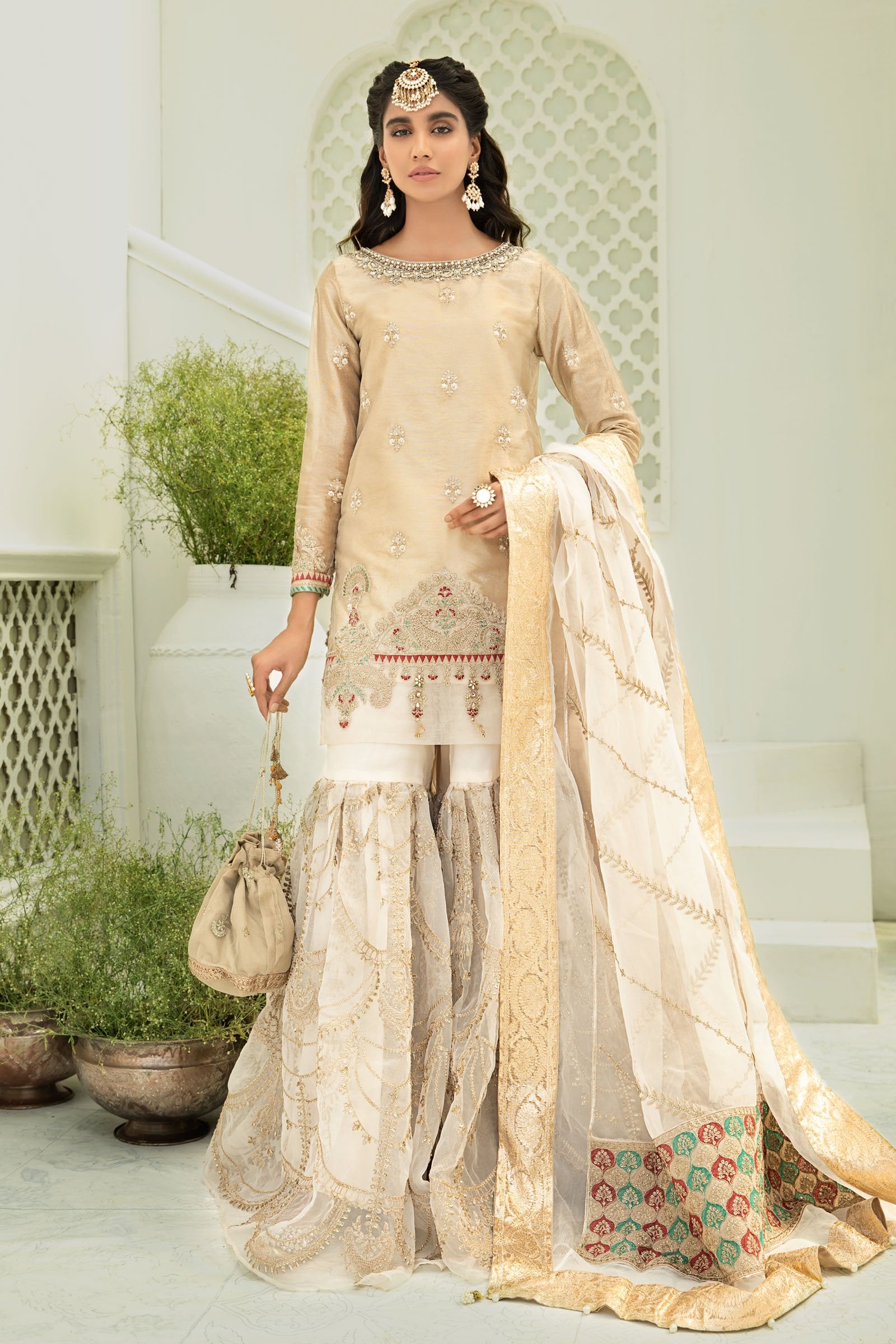 Maria B Suit Off White SF-W22-39 Evening Wear Formal Wear 2022 Online Shopping