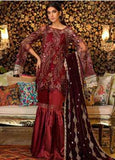 Sifona Embroidered Chiffon Winter Collection 04 Scarlet Queen 2019