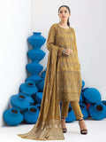 Light Oak 3pc Embroidered Jacquard Shirt With Lawn Jacquard Dupatta Dyed Cambric Trouser Signature Series Wk 00761 Salitex Summer Collection 2021