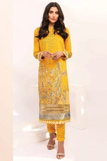 Alkaram Ss-22-21 2 Yellow Summer Vol 2 2021