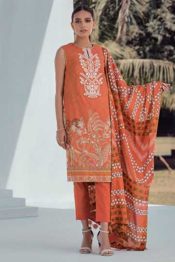 AlKaram SS-24-21 ORANGE Spring Summer 2021