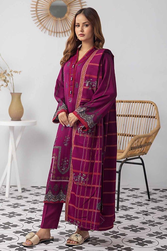 Gulahmed Printed Dhanak with Printed Dhanak WNS-32185 A  Winter Collection Vol 3 Online Shopping