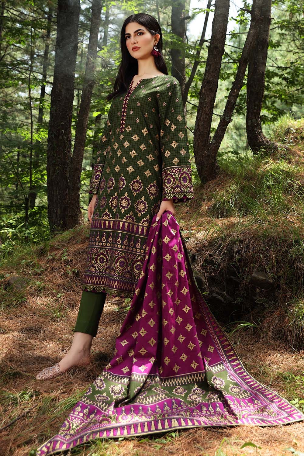 TK-12014 B Gul Ahmed Winter Collection 2021