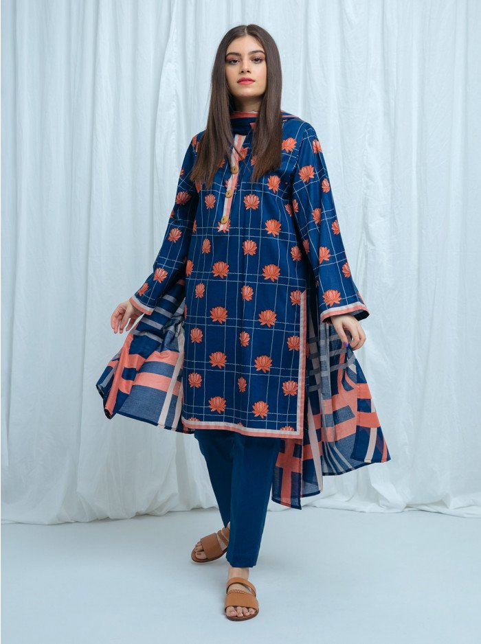 BeechTree Lotus Glam-Printed-3P Eid Edition 2021
