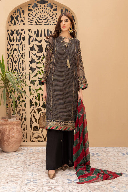 Maria B Suit Black DW-EA20-17 Eid Casual 2021