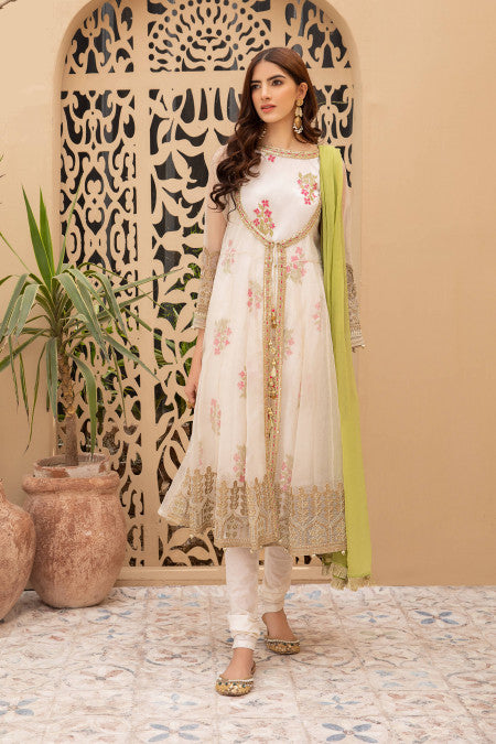 Maria B Suit Off White DW-EF21-43 Eid Casual 2021
