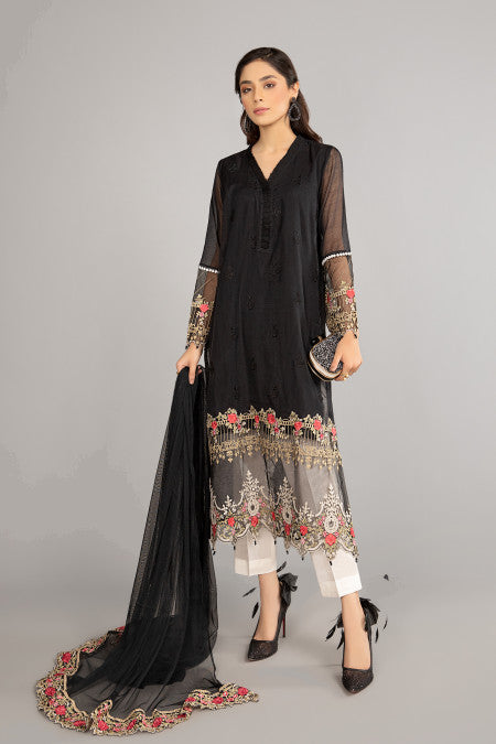 Maria B Suit Black DW-EA20-08. Eid Casual 2021