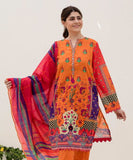 Zellbury Crimson Orange Lawn Suit Lawn Collection 2021