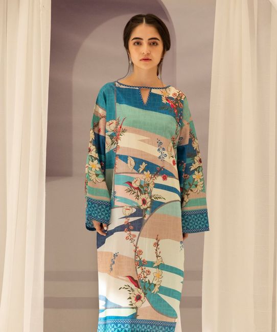 Zellbury Spring Green B Lawn Suit Lawn Collection 2021