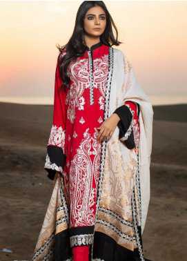 ZUNUJ Embroidered Cotton Net Winter Collection Design 1 2019