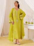 Farah Talib Aziz Marija Kiwi Green Embroidered Shirt And Dupatta Online Shopping