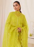 Farah Talib Aziz Marija Kiwi Green Embroidered Shirt And Dupatta Online Shopping