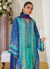 Farah Talib Aziz Miro Printed Raw Silk Shirt And Dupatta Online Shopping