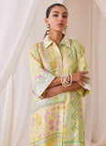 Farah Talib Aziz Butter Yellow Shirt Dress Online Shopping