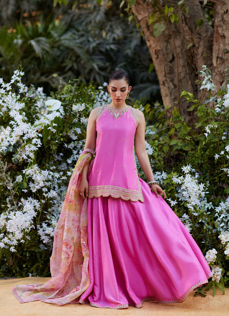 Farah Talib Aziz Nihal Rani Pink Shirt and Dupatta Online Shopping ...