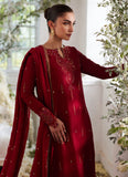 Farah Talib Aziz Ediz Scarlet Shirt and Dupatta Online Shopping