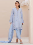 Farah Talib Aziz Bettie Cornflower Blue Shirt and Dupatta Online Shopping