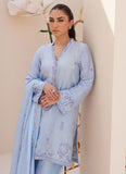 Farah Talib Aziz Bettie Cornflower Blue Shirt and Dupatta Online Shopping